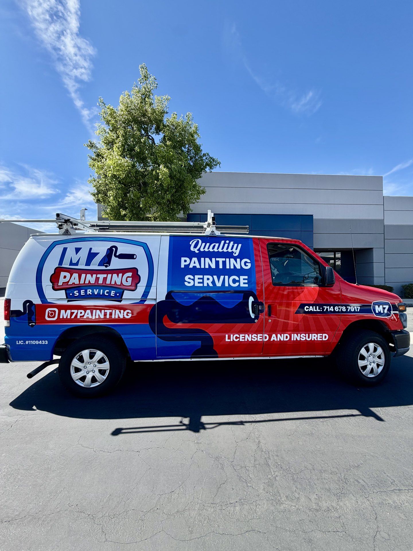 Van wrap for M7 Painting wrapped by Print Signs Wraps, Corona CA